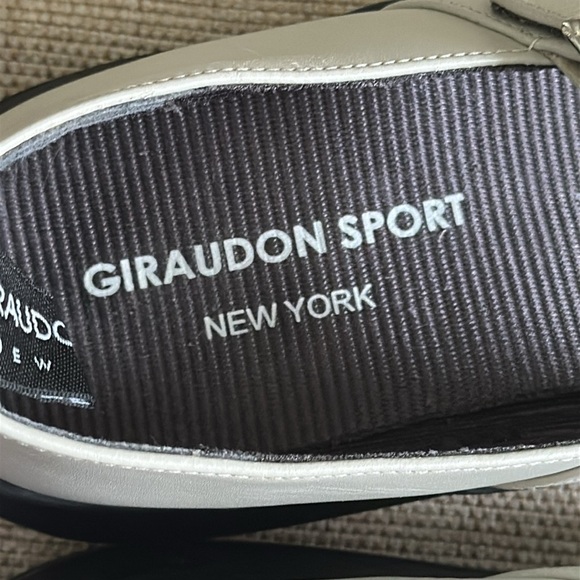 Girauden Sport Leather Mary Jane Thick Chunky Heel Laser Cut Strap w/ Buckle 41 - Picture 9 of 13